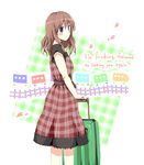  any_(lucky_denver_mint) bad_id bad_pixiv_id blue_eyes brown_hair dress english ground_vehicle luggage original solo train 