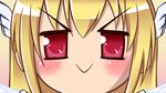  :&gt; astraea blonde_hair blush highres red_eyes sora_no_otoshimono 