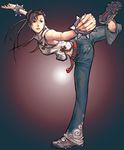  arnold_tsang casual chun-li denim foreshortening jeans pants shoes sneakers solo street_fighter udon_entertainment 