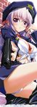  bra cleavage estel_freesia kurashima_tomoyasu pantsu police_uniform stick_poster yoake_mae_yori_ruriiro_na 