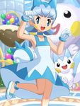  blue_eyes gloves pachirisu pokemoa pokemon pokemon_battle_revolution soara tail_(pokemon) 