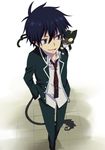  ao_no_exorcist bad_id bad_pixiv_id kuro_(ao_no_exorcist) male_focus minagawa okumura_rin pointy_ears tail 