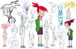  character_sheet foster's_home_for_imaginary_friends frances_foster red_hair sketch 