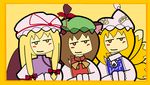  chen ran smirk touhou yukari 