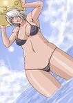  angel_(kof) bikini breasts female king_of_fighters large_breasts ocean outdoors papepox2 pixiv_thumbnail resized sky smile snk solo swimsuit 