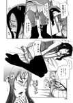  comic eromanga greyscale highres monochrome original sakura_kotetsu thighhighs translation_request 