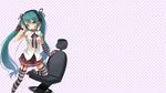  garterbelt hatsune_miku skirt socks twintails 