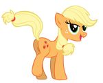  applejack_(mlp) cutie_mark equine female feral flirting friendship_is_magic horse mammal my_little_pony open_mouth pony saucy 