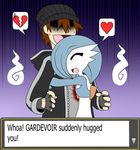  blood gardevoir hug hug_me pok&eacute;mon_trainer text 