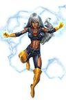  boots costume dark_skin homo_superior marvel mutant ororo_munroe storm_(marvel) storm_(x-men) super_heroine superheroine tagme white_hair x-men 