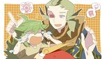  ahoge bad_id bad_pixiv_id darmanitan father_and_son geechisu_(pokemon) gen_5_pokemon green_hair morinaga777 multiple_boys n_(pokemon) pokemon pokemon_(creature) pokemon_(game) pokemon_bw tears younger 