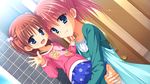  blue_eyes brown_hair game_cg kunihiro_hinata loli muririn noble_works pink_hair 