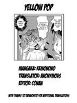  black_and_white blush collar comic credits deity dialog dialogue english_text eyewear female fox_ears fox_tail glasses goddess greyscale human japanese_text kemonono male mammal monochrome plain_background text white_background yellow_pop 