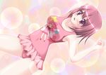  bad_id bad_pixiv_id blush kushieda_minori leotard pink_leotard purple_eyes red_hair shirt short_hair solo taut_clothes taut_shirt toradora! yuunagi_kanade 