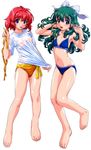  bikini miyafuji_miina mizugi onegai_twins onodera_karen wet_clothes 