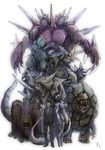  akaitera armor bad_id bad_pixiv_id banned_artist dugtrio gen_1_pokemon golem_(pokemon) gym_leader horror_(theme) male_focus mewtwo nidoking nidoqueen pokemon pokemon_(anime) pokemon_(creature) realistic rhydon rhyhorn sakaki_(pokemon) signature simple_background team_rocket white_background 