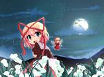  bad_id bad_pixiv_id blonde_hair blue_eyes bow field flower flower_field full_moon hair_bow hair_ribbon medicine_melancholy moon nomikata ribbon shirt skirt smile solo su-san tears touhou wings 