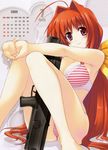  bra calendar cleavage gun kagami_sumika makishima_azusa muv-luv_alternative muvluv pantsu 