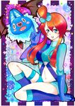  artist_request blush character_request fuuro_(pokemon) gym_leader highres pokemon smile swoobat 
