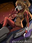  artist_request bandages bodysuit cockpit evangelion:_2.0_you_can_(not)_advance long_hair multicolored multicolored_bodysuit multicolored_clothes neon_genesis_evangelion orange_bodysuit orange_hair plugsuit rebuild_of_evangelion red_bodysuit shikinami_asuka_langley solo souryuu_asuka_langley tegaki test_plugsuit twintails 