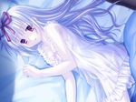  bed long_hair tagme transparent_clothing 