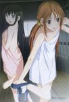  blush hidaka_megumi koizumi_chika kyo_no_gononi megane mizugi sukumizu towel undressing 