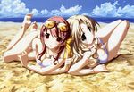  beach bikini crease kurashima_tomoyasu mizugi till_i_reach_your_tomorrow wakamiya_asuka yuugiri_ruriko 
