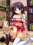  breasts find_similar large_breasts naked_ribbon naruse_mamoru oppai thighhighs 