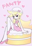  artist_request cake dress food hat high_heels panty_&amp;_stocking_with_garterbelt panty_(character) panty_(psg) 