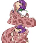  bhm breasts busujima_saeko highschool_of_the_dead large_breasts octopus purple_hair tentacle tentacles vore 