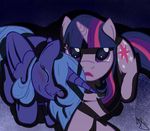  alicorn cutie_mark duo equine female feral friendship_is_magic horn horse mammal my_little_pony pegacorn pony princess_luna_(mlp) sonic_rainboom_93 twilight_sparkle_(mlp) tyruas unicorn winged_unicorn wings 