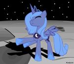  cute dancing equine female feral friendship_is_magic gif happy horn horse kadjule mammal moon my_little_pony pegacorn pegasus pony princess_luna_(mlp) solo space stars unicorn winged_unicorn wings 