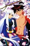  katanagatari male mataga_daisuke thighhighs togame yasuri_shichika 