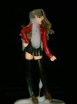  black_hair cum fate/stay_night figure mini_skirt photo semen semenonfigure slime tohsaka_rin 