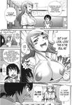  blush breasts distance horny large_breasts manga strip teacher triple_sex 