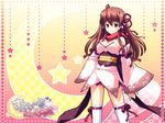  cleavage momochi_aeka palette steal_my_heart tamahiyo thighhighs wafuku wallpaper 