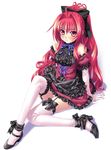  artist_request bow corticarte_apa_lagranges dress duplicate elbow_gloves gloves gothic long_hair red_hair shinkyoku_soukai_polyphonica solo thighhighs 
