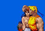  bare_knuckle belt blaze_fielding blue_eyes brown_hair miniskirt skirt streets_of_rage topless 