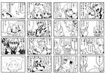  artist_request comic fukuji_mihoko greyscale ikeda_hina ikeda_kana ikeda_nazuna ikeda_shirona kubo_takako monochrome multiple_girls saki translation_request triplets yoshitome_miharu 