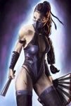  blood fan kitana mortal_kombat ninja princess_kitana 