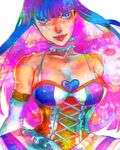  bare_shoulders colorful long_hair lowres multicolored_hair panty_&amp;_stocking_with_garterbelt solo stocking_(psg) two-tone_hair unc 
