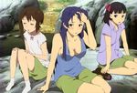  akai_toshifumi cleavage jpeg_artifacts kazumiya_rio sora_no_woto sorami_kanata suminoya_kureha 