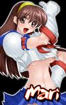  brown_hair long_hair lowres mari mari_(ssf4) shin_(studios) super_strip_fighter_4 super_strip_fighters_4 