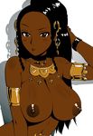  999 alternate_color alternate_hair_color armband artist_request black_hair breasts chunsoft dark_nipples dark_skin female flat_color gradient gradient_background jewelry kyokugen_dasshutsu kyokugen_dasshutsu:_9_jikan_9_nin_9_no_tobira lotus_(999) necklace nipples nude photoshop solo topless white_background yashiro_(kyokuden_dasshutsu) yashiro_(kyokugen_dasshutsu) 