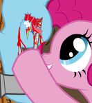  blood blue_fur cupcakes_(mlp_fanfic) cutie_mark cutting equine female feral flank flaying friendship_is_magic fur gore grin horse knife leg mammal my_little_pony ouch pink_fur pinkie_pie_(mlp) pony rainbow_dash_(mlp) scalpel skinning that_fanfic torture unknown_artist 