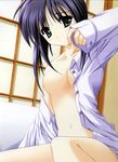  bottomless itou_noemi nipples no_bra open_shirt with_you 