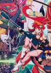  bikini_top cleavage simon tengen_toppa_gurren-lagann thighhighs yoko_littner 