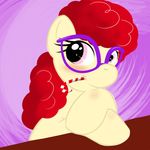  equine eyewear female feral friendship_is_magic glasses hair horse kloudmutt mammal my_little_pony pony red_hair solo twist_(mlp) young 