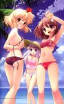  bikini flyable_heart inaba_yui minase_sakurako mizugi noizi_ito sumeragi_amane undressing waki 