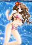  bikini breasts brown_hair find_similar kimizuka_aoi large_breasts mizugi poster undressing 
